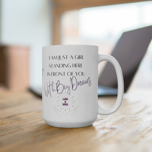 Big Dreams Bosslady 15 oz. Ceramic Mug Coffee Mug Tea Mug Great Gift for Mother's Day Gift for Mom Mug #bosslady Mug Boss Mug